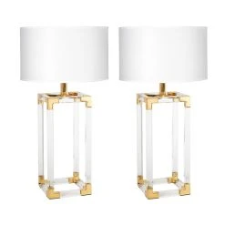 Jonathan Adler Jacques Column Table Lamp Bundle