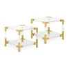 Jonathan Adler Jacques Two-Tier Accent Table Bundle