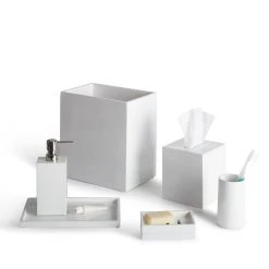 Jonathan Adler White Lacquer Bath Bundle