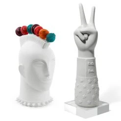 Jonathan Adler Mohawk Lollipop Holder And Peace Hand Bundle
