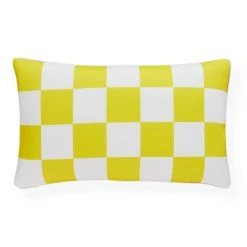 Jonathan Adler New Décor Checkerboard Rectangle Outdoor Pillow