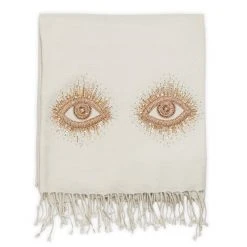 Jonathan Adler Muse Eyes Embellished Throw All Décor