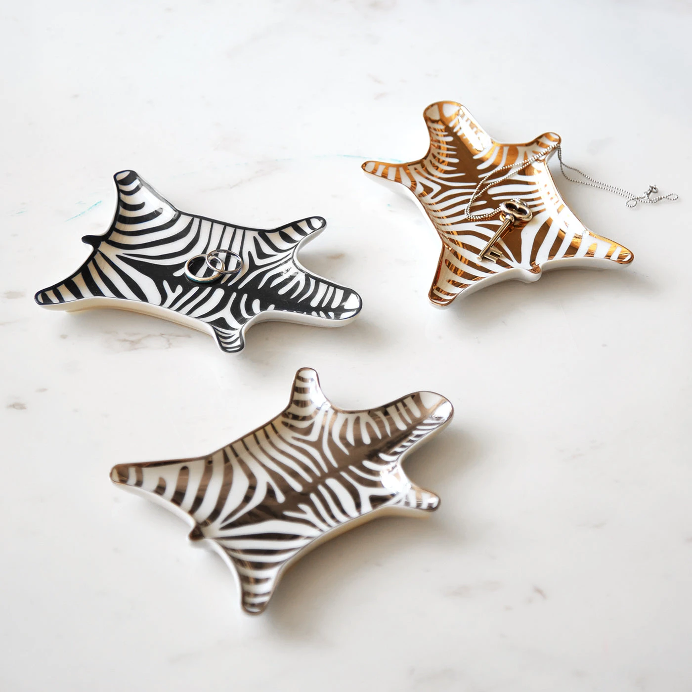 Jonathan Adler Trays Zebra Stacking Dish