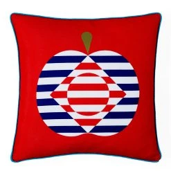 Jonathan Adler Fruit Stripe Reversible Outdoor Pillow