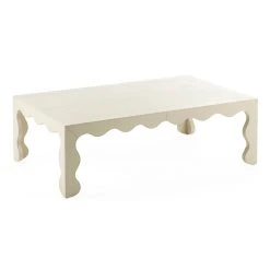 Jonathan Adler Flow Leather Cocktail Table New Furniture