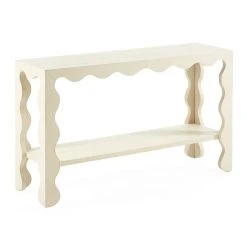 Jonathan Adler Flow Leather Console New Furniture