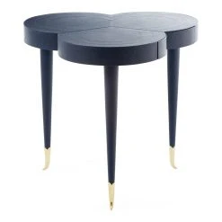 Jonathan Adler Flow Leather Trefoil Table New Furniture