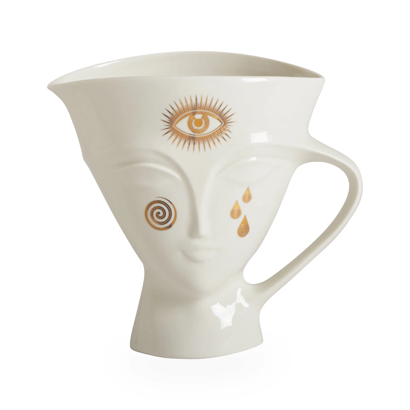 Jonathan Adler Gilded Giuliette Pitcher Serveware & Mugs