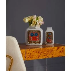 Jonathan Adler Glass Menagerie Owl Vase