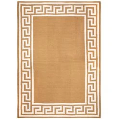 Jonathan Adler Greek Key Border Reversible Peruvian Flat Weave Rug