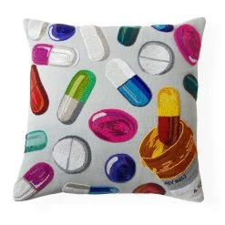 Jonathan Adler Happy Pills Beaded Pillow All Décor