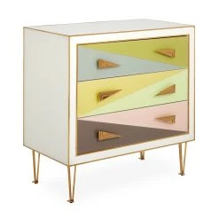 Jonathan Adler Harlequin Three-Drawer Chest Dressers & Chests