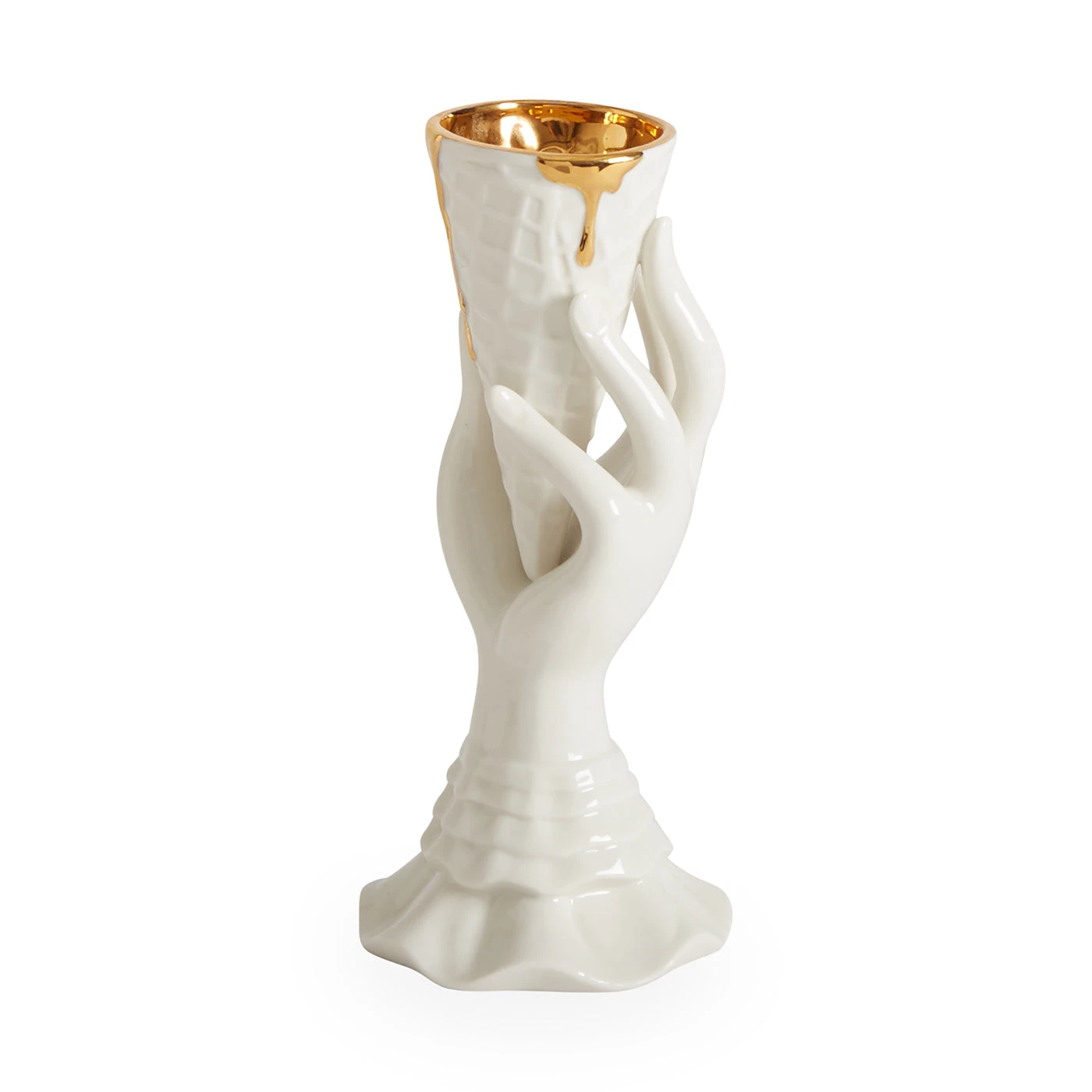 Jonathan Adler Gilded I-Scream Vase