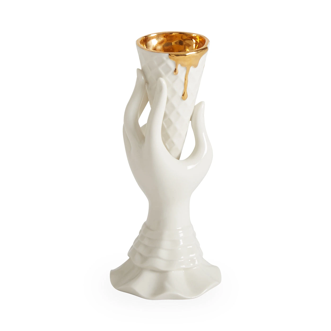 Jonathan Adler Gilded I-Scream Vase
