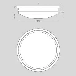 Jonathan Adler Flush Mounts Large Roderick Flush Mount