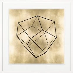 Jonathan Adler Print Goldleaf Krystalles 3