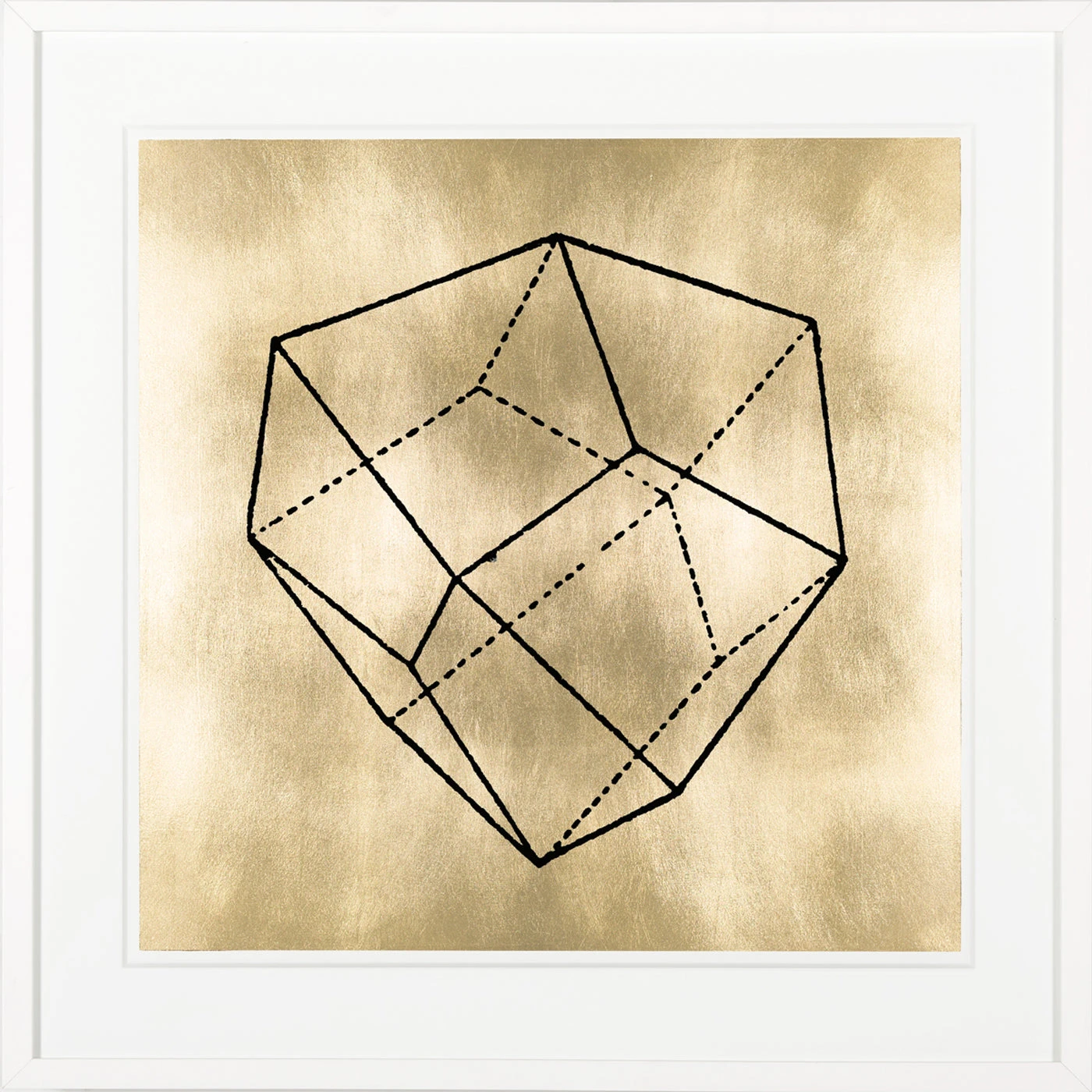 Jonathan Adler Print Goldleaf Krystalles 3