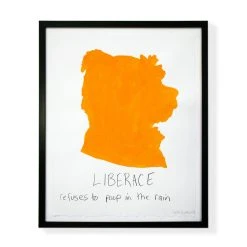 Jonathan Adler Carter Kustera Custom Silhouette And Text Portrait 19 X 15 Painting