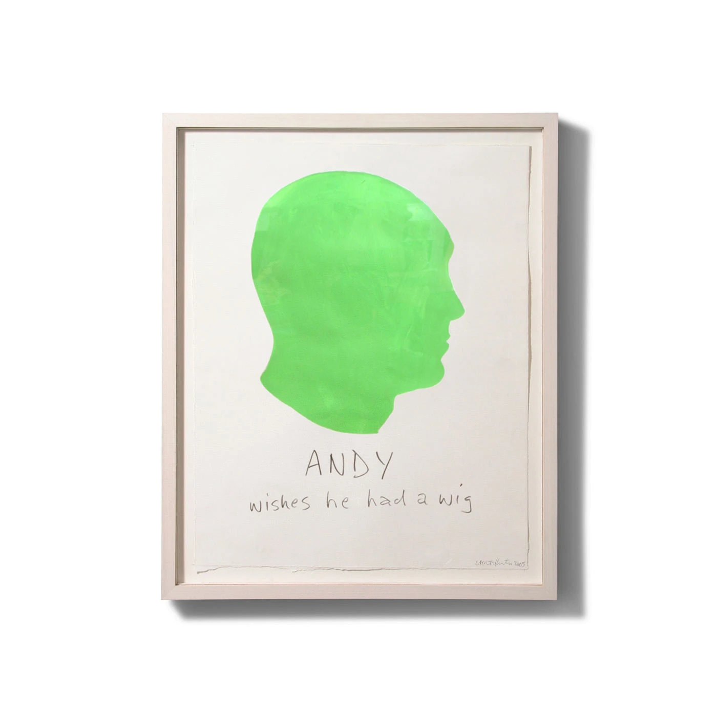 Jonathan Adler Painting Carter Kustera Custom Silhouette And Text Portrait 12 X 9