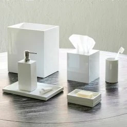 Jonathan Adler White Lacquer Bath Bundle