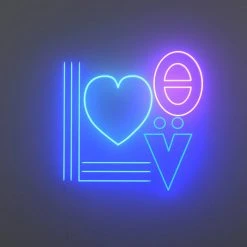 Jonathan Adler Love, LED Neon Sign YELLOWPOP X Jonathan Adler