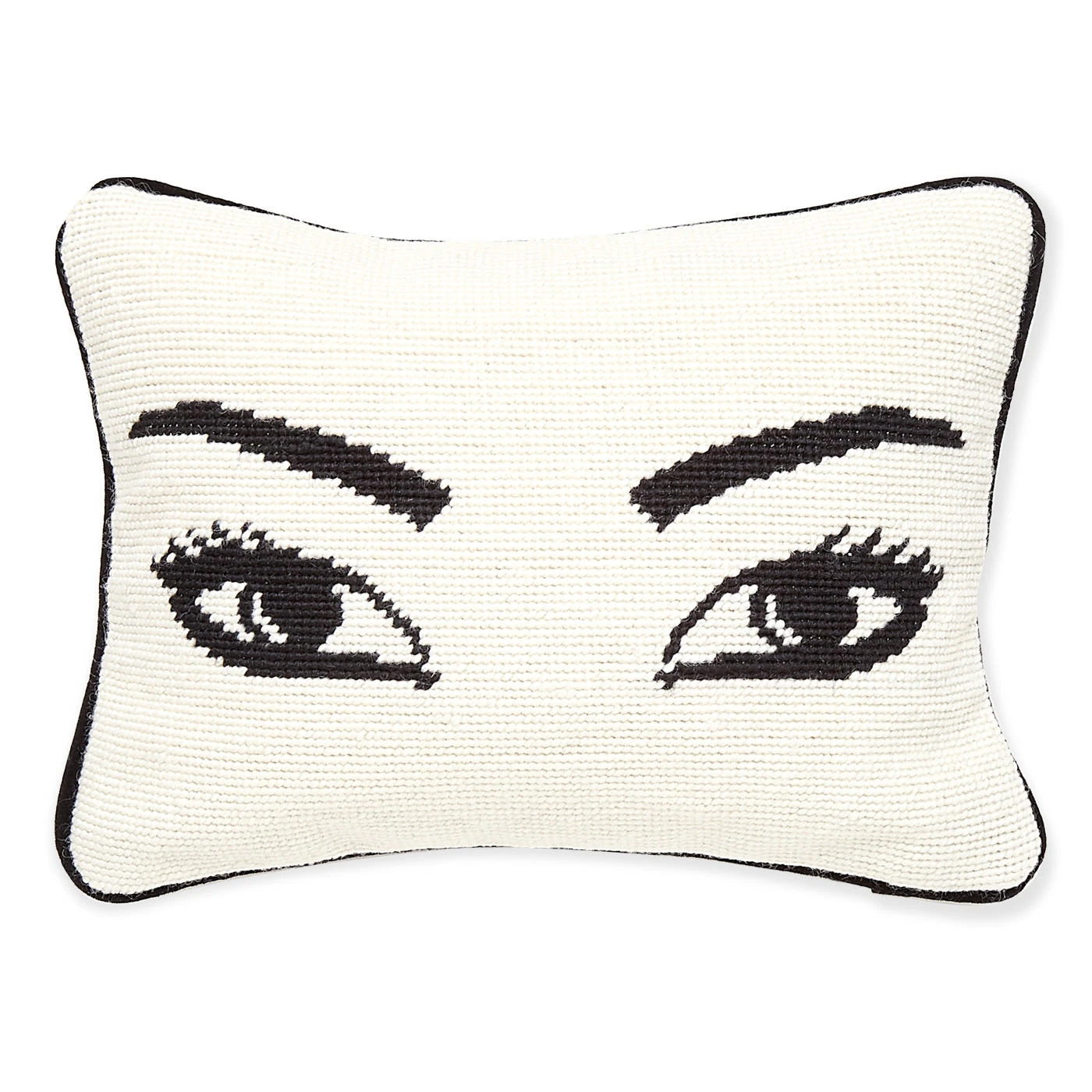 Jonathan Adler Bestsellers Eyes Needlepoint Throw Pillow