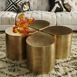 Jonathan Adler Brass Teardrop Table
