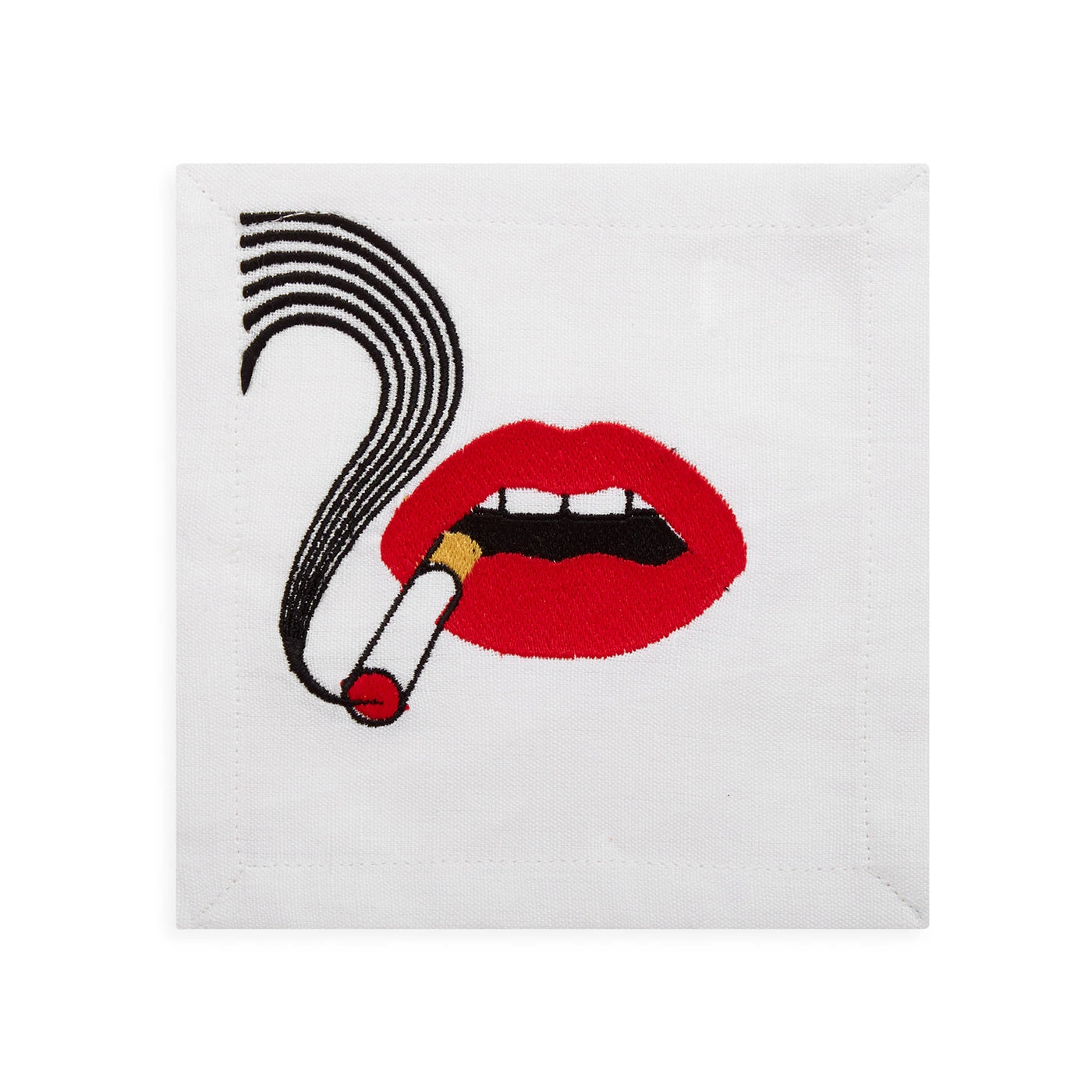 Jonathan Adler Muse Lips Cocktail Napkins