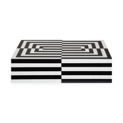 Jonathan Adler Large Op Art Lacquer Box Boxes & Canisters