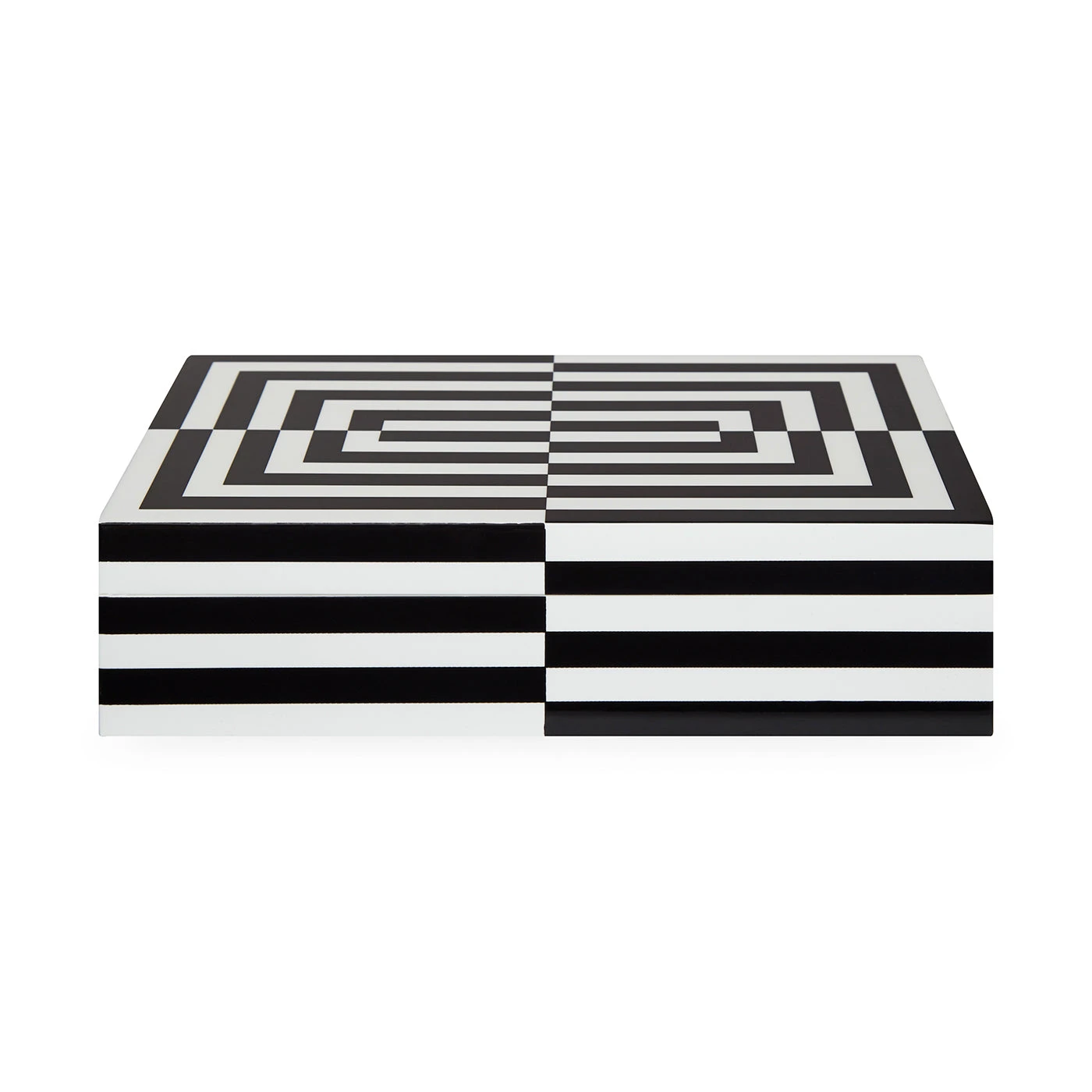 Jonathan Adler Large Op Art Lacquer Box Boxes & Canisters