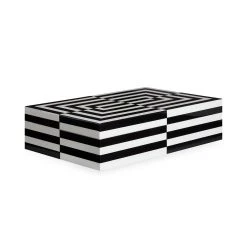 Jonathan Adler Large Op Art Lacquer Box Boxes & Canisters
