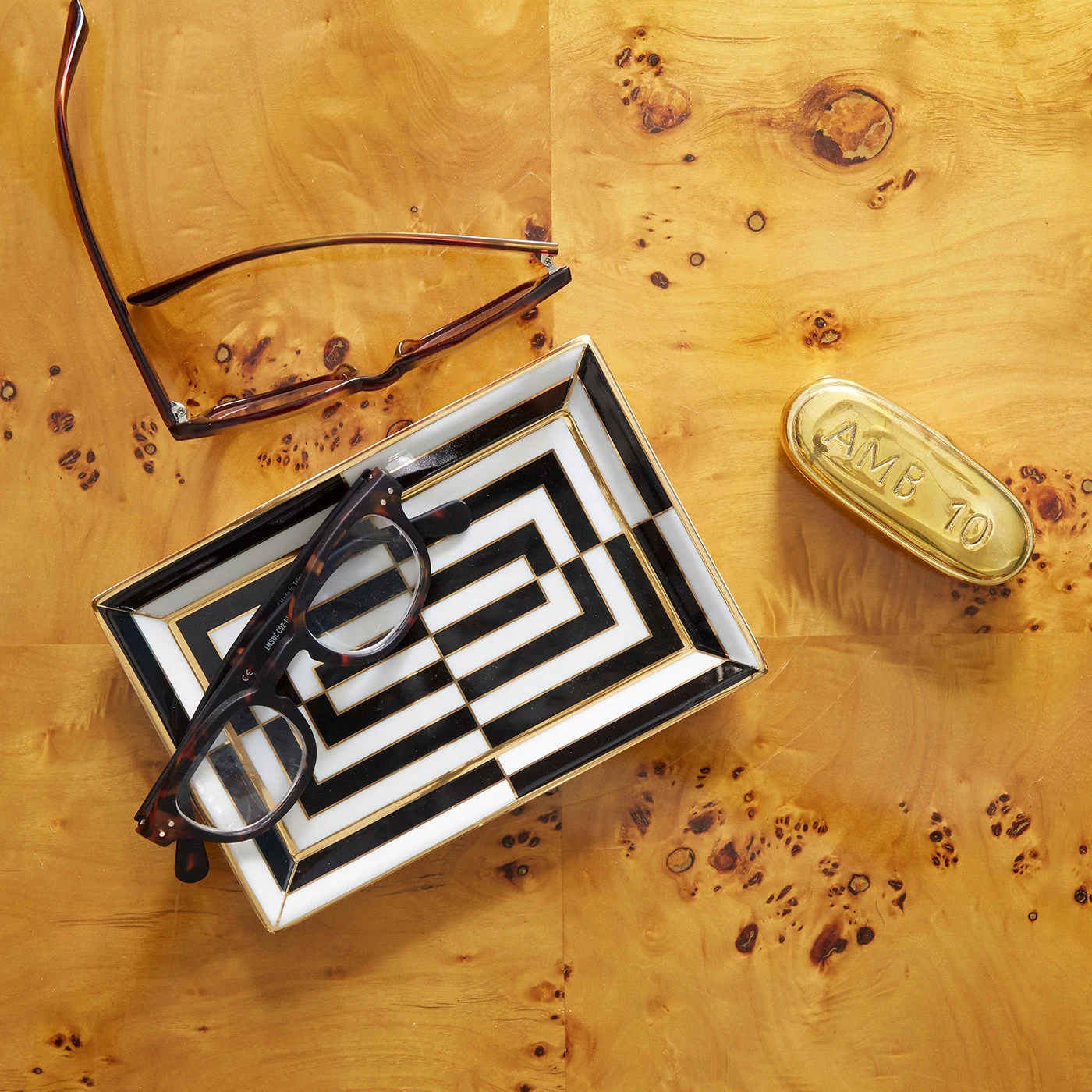 Jonathan Adler Trays Op Art Rectangle Tray