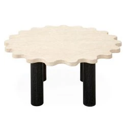 Jonathan Adler Cocktail Tables Ripple Round Cocktail Table