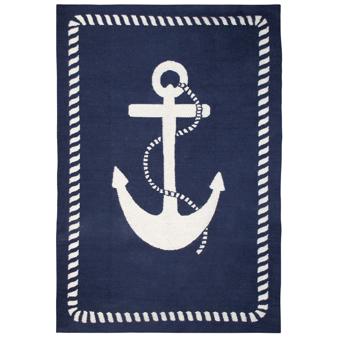 Jonathan Adler Junior Anchor Reversible Peruvian Flat Weave Rug
