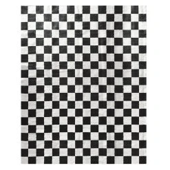 Jonathan Adler All Rugs Medium Scale Checkerboard Flat Weave Rug
