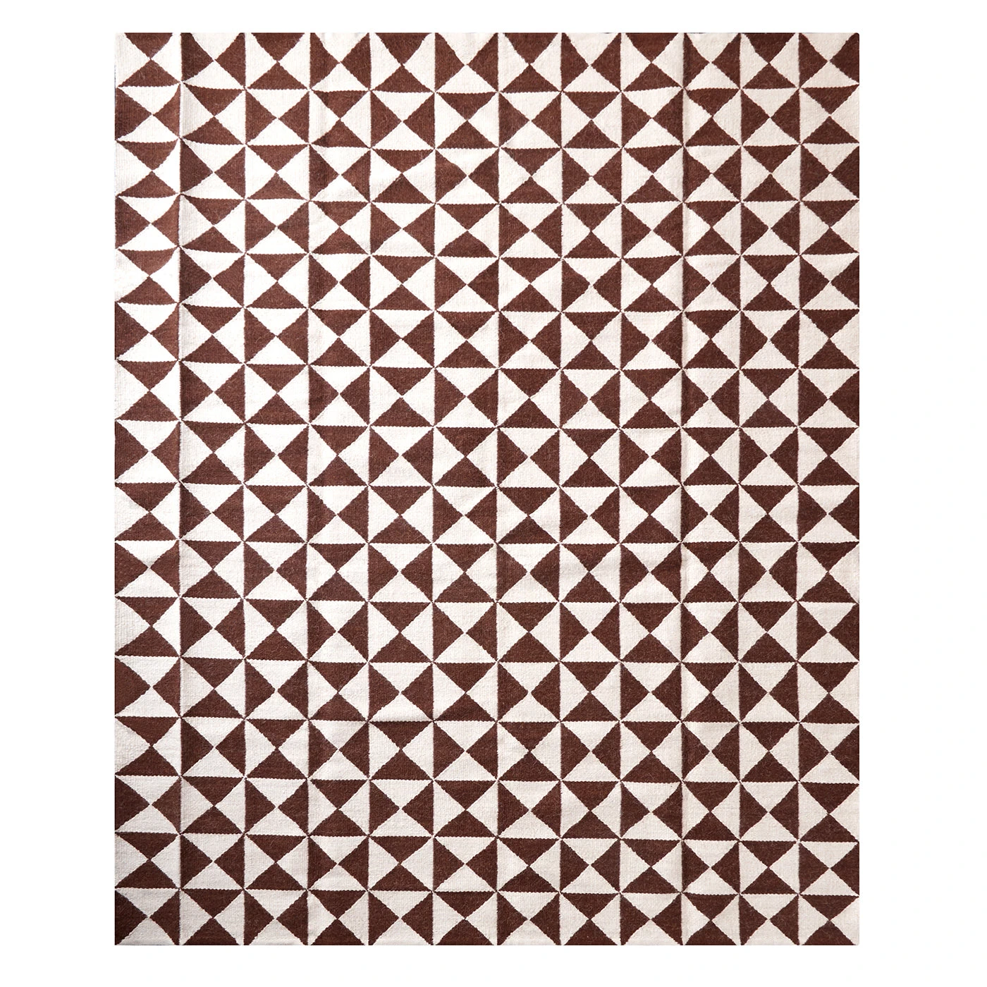 Jonathan Adler Brown Oslo Reversible Peruvian Flat Weave Rug
