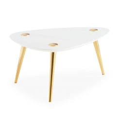 Jonathan Adler Small Marble Triangle Table New Furniture