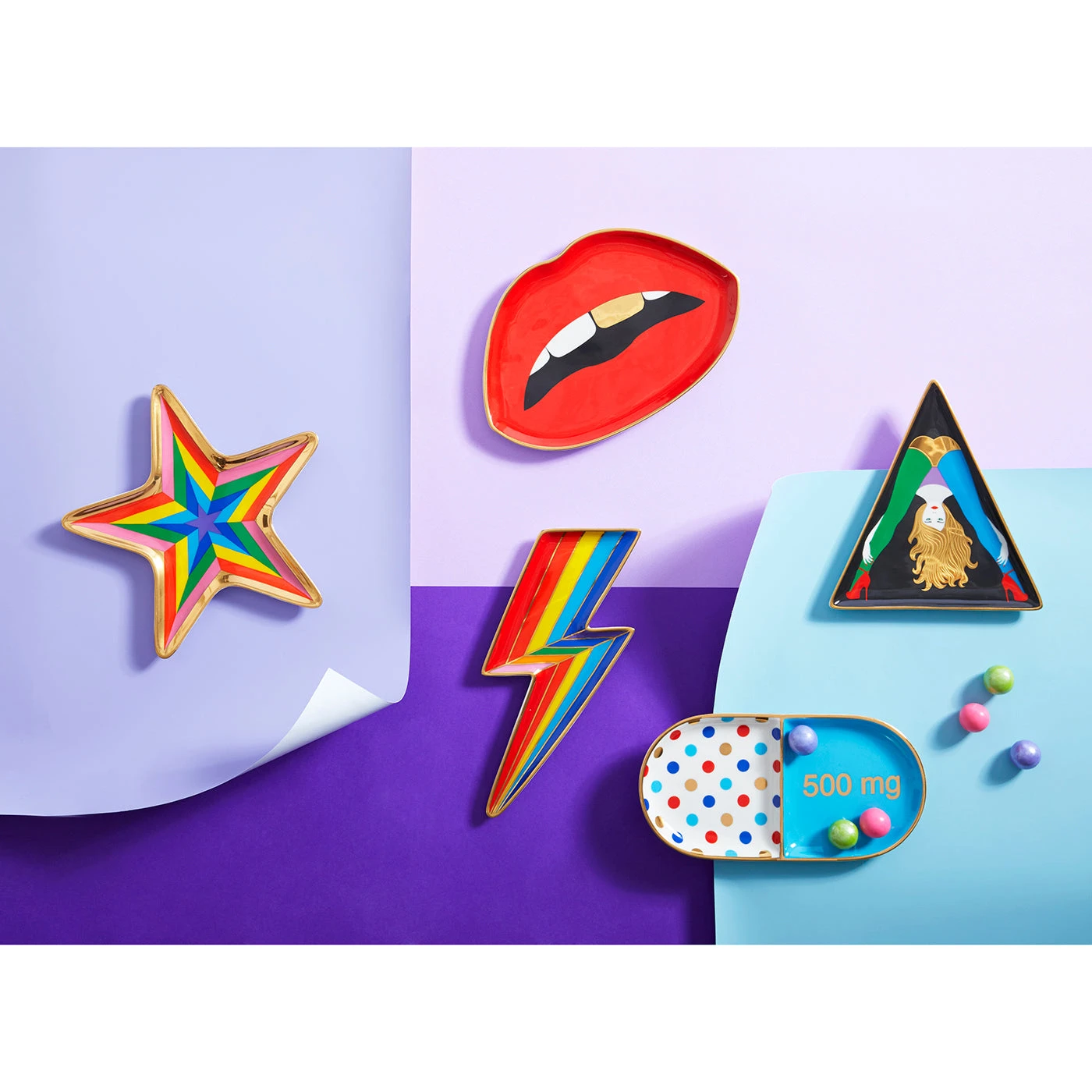 Jonathan Adler Lips Trinket Tray Trays