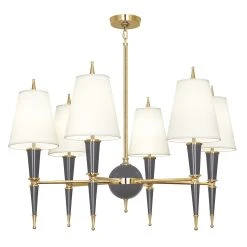 Jonathan Adler Versailles Chandelier With Fabric Shade