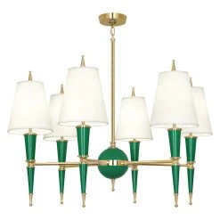 Jonathan Adler Versailles Chandelier With Fabric Shade