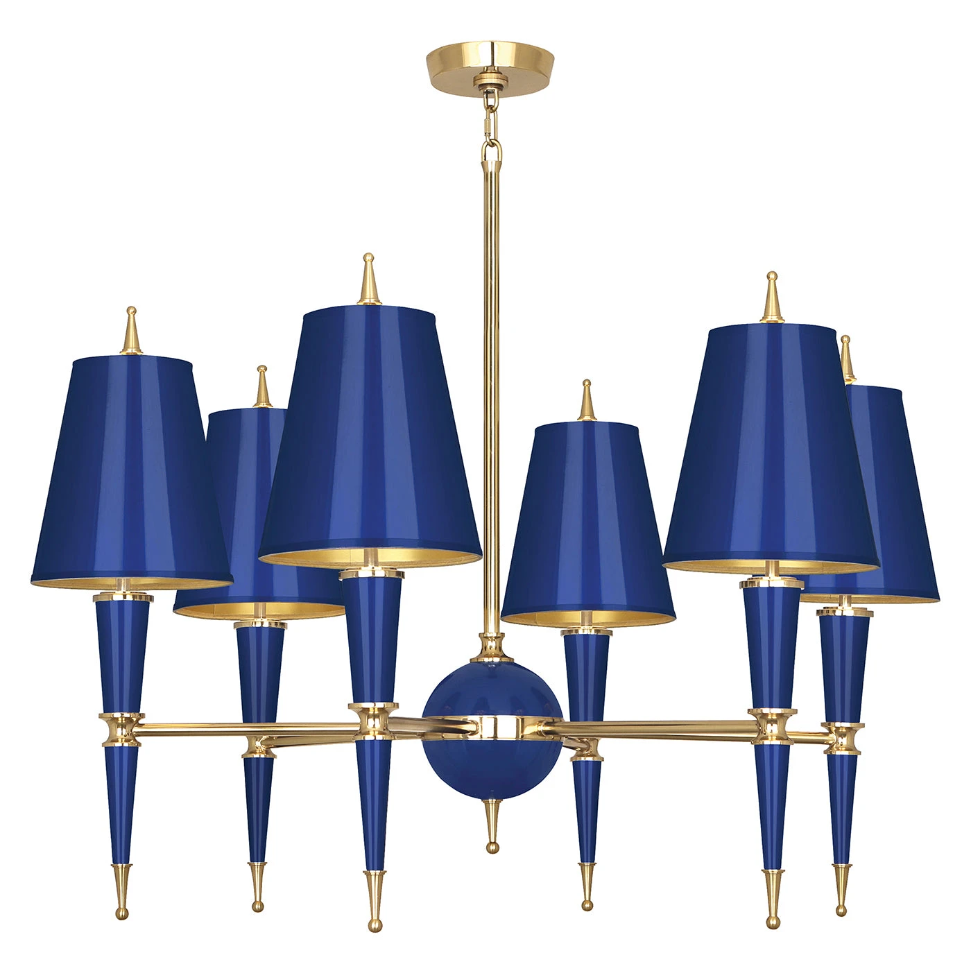 Jonathan Adler Versailles Chandelier With Painted Shade