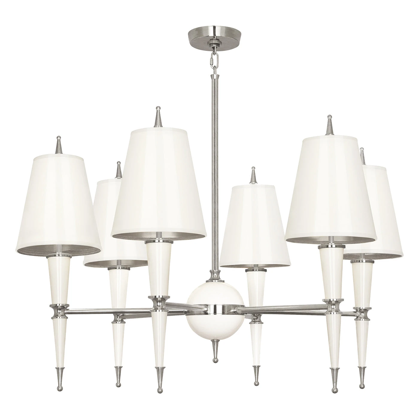Jonathan Adler Versailles Chandelier With Painted Shade