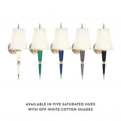 Jonathan Adler Versailles Sconce With Fabric Shade