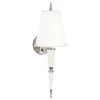 Jonathan Adler Wall Lamps & Sconces Versailles Sconce In Nickel With Fabric Shade
