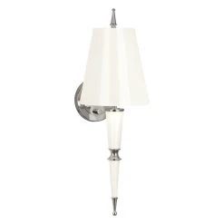 Jonathan Adler Versailles Sconce In Nickel With Painted Shade