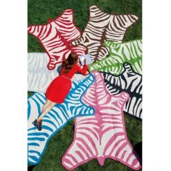 Jonathan Adler Zebra Peruvian Flat Weave Rug
