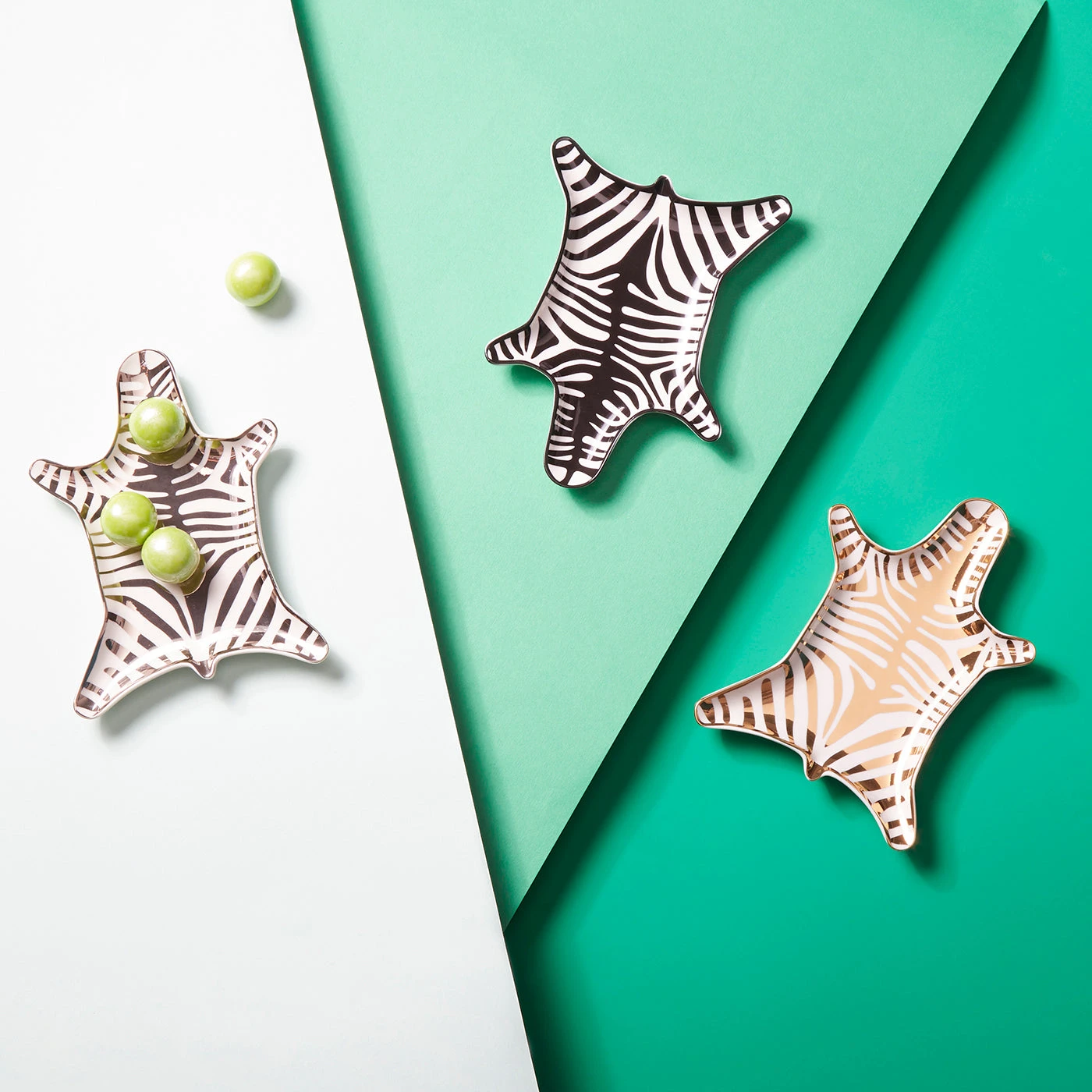 Jonathan Adler Trays Zebra Stacking Dish